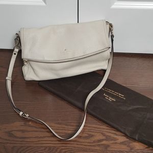 Genuine leather Kate Spade Cream Crossbody Bag